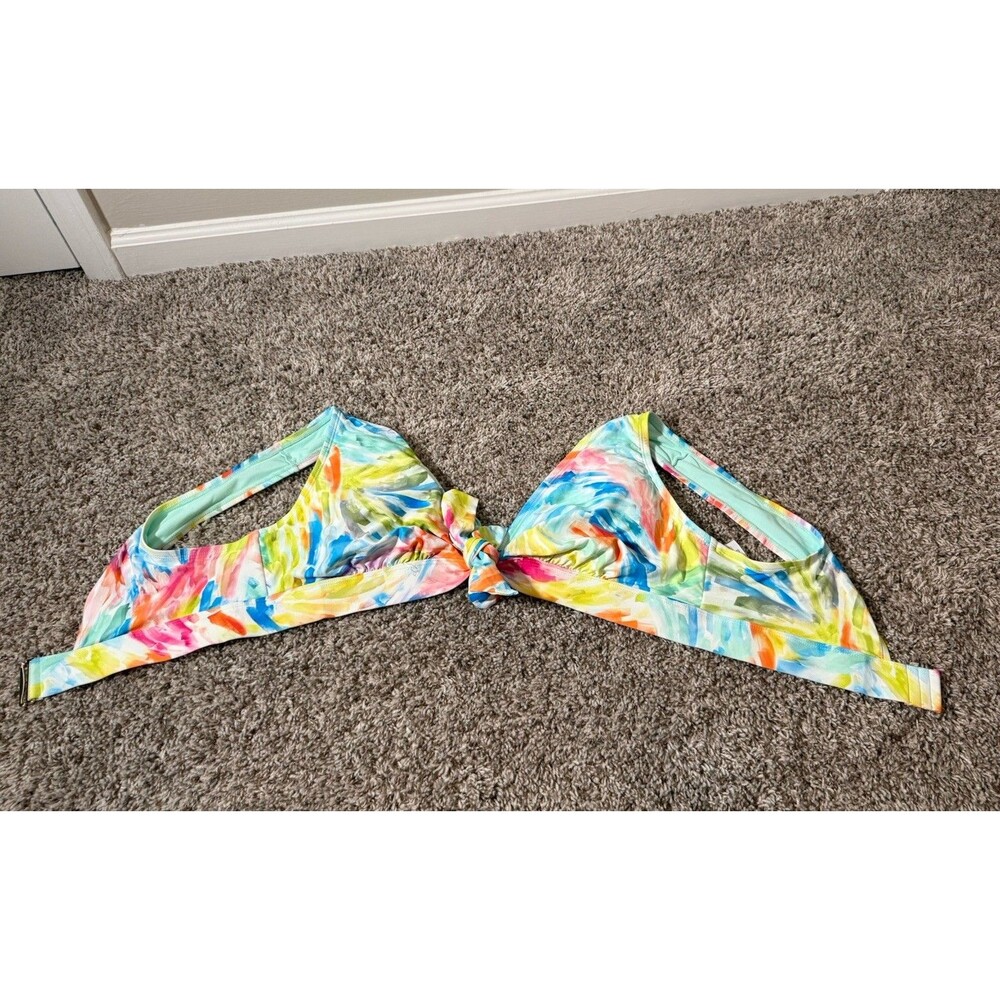 Time and Tru One Shoulder One Piece Swimsuit Women’s 2X 20W 22W Colorful